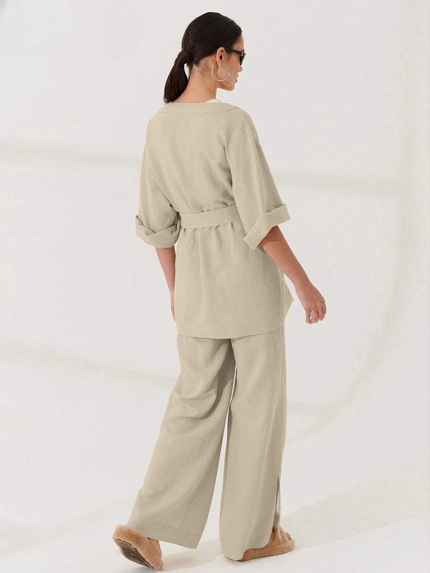 Stylish Cotton Kimono Set