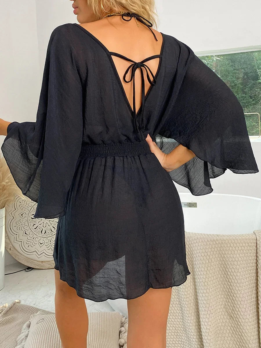 Robe de Plage Style Kimono femme