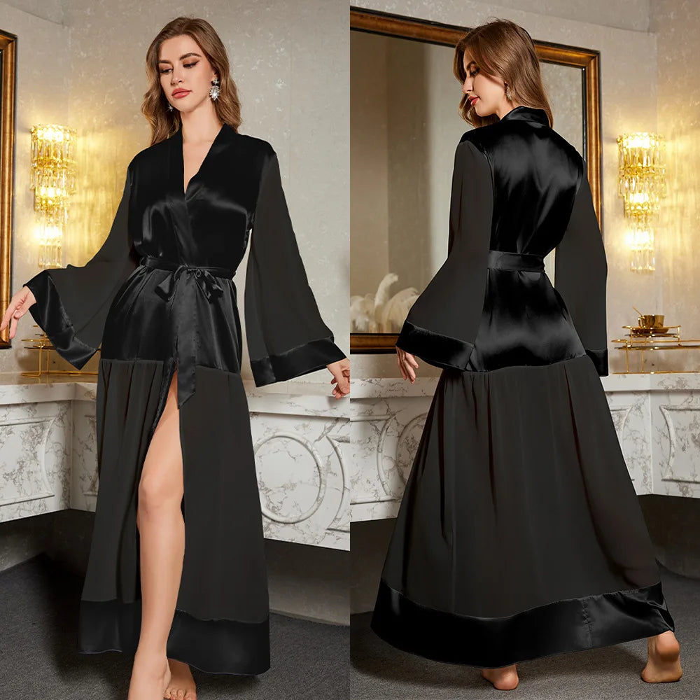 Peignoir Kimono Long Confortable Stylé