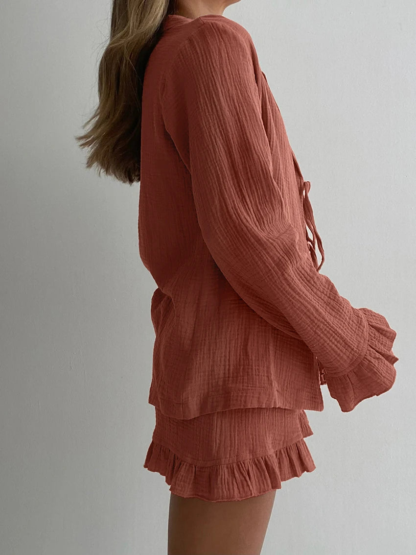 Kimono Pyjama Short Rose courte