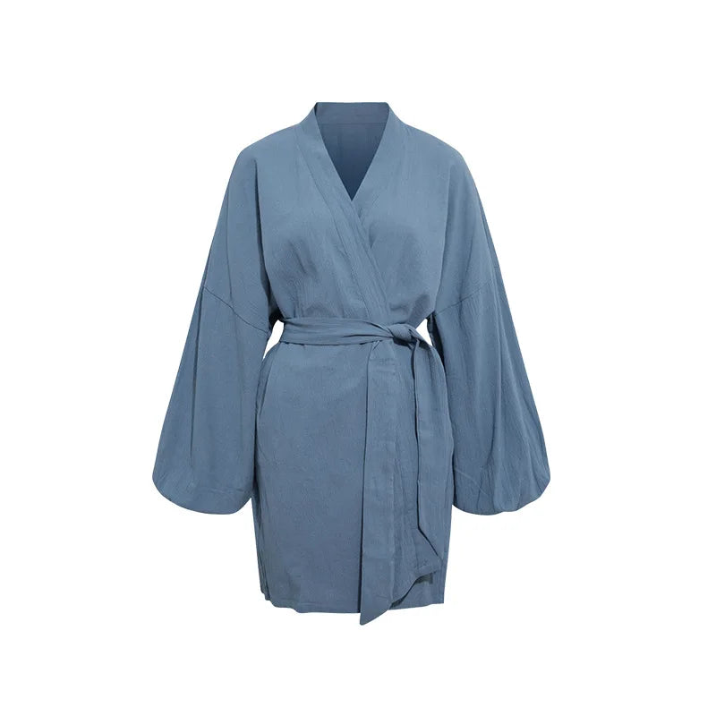 Peignoir Kimono Coton Sexy court
