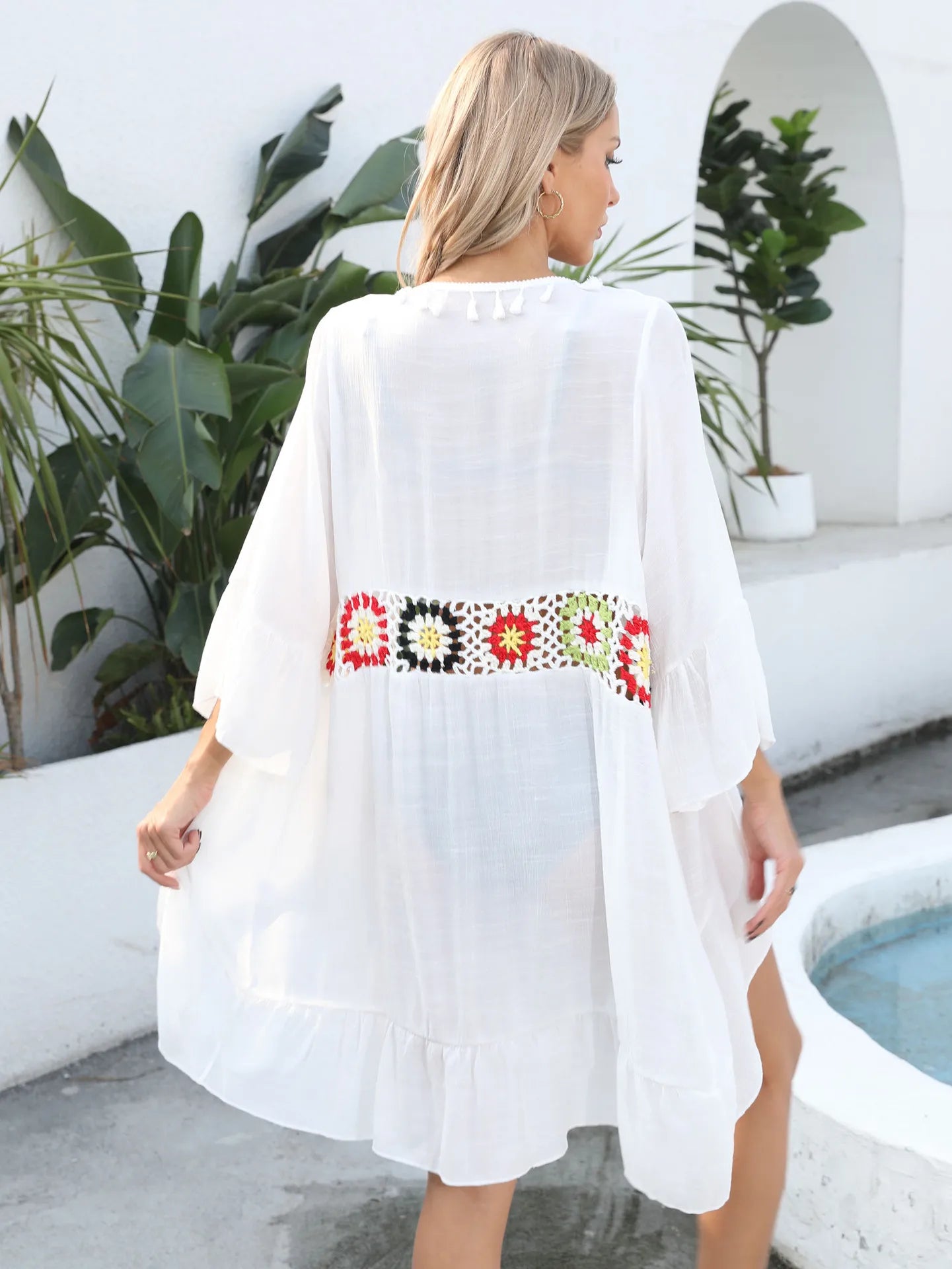 Kimono Bohème Blanc Original tendance