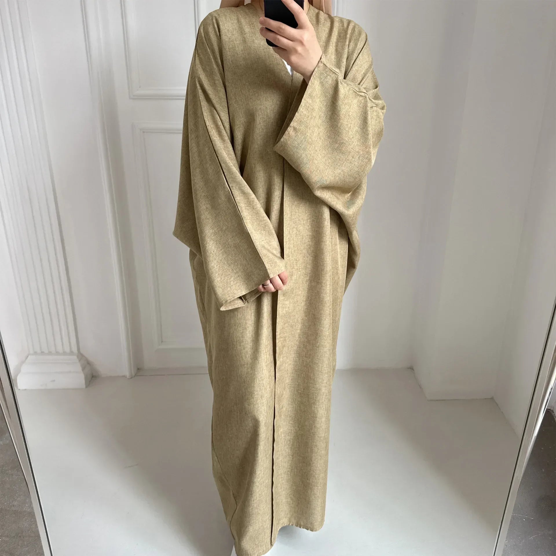 Kimono Abaya Fluide en Lin