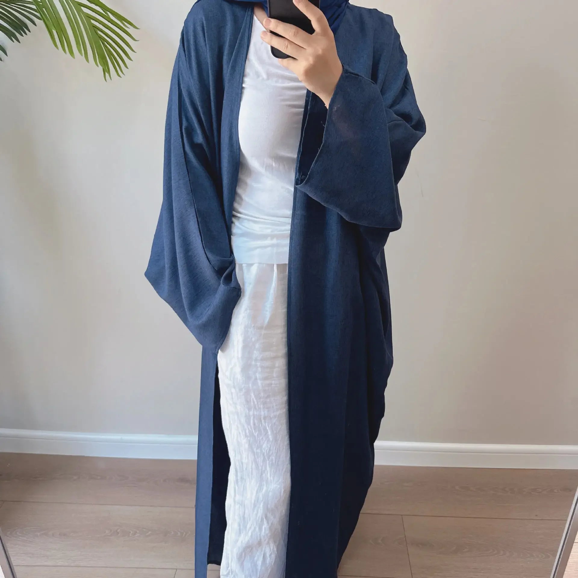 Kimono Abaya Bleu Eclatant Léger