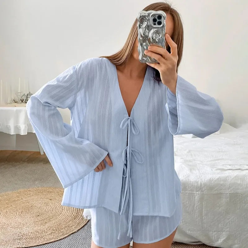 Ensemble Pyjama Kimono Short Sexy
