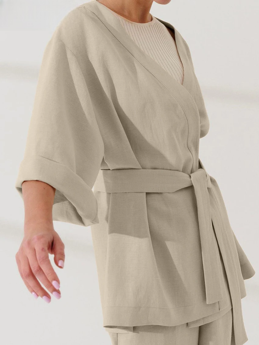 Stylish Cotton Kimono Set