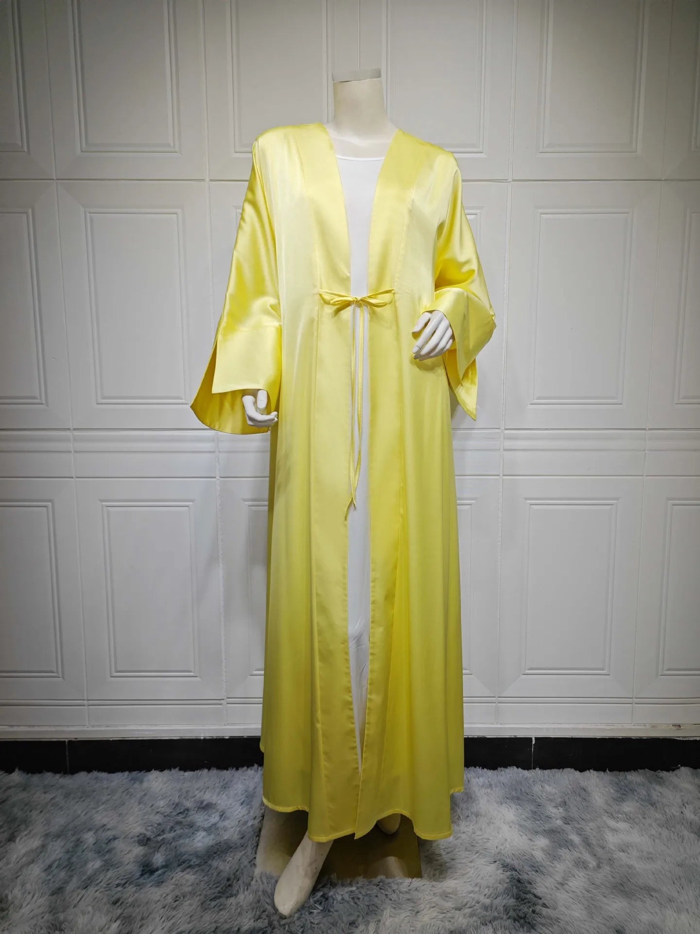 Kimono Abaya Jaune Chic Légère