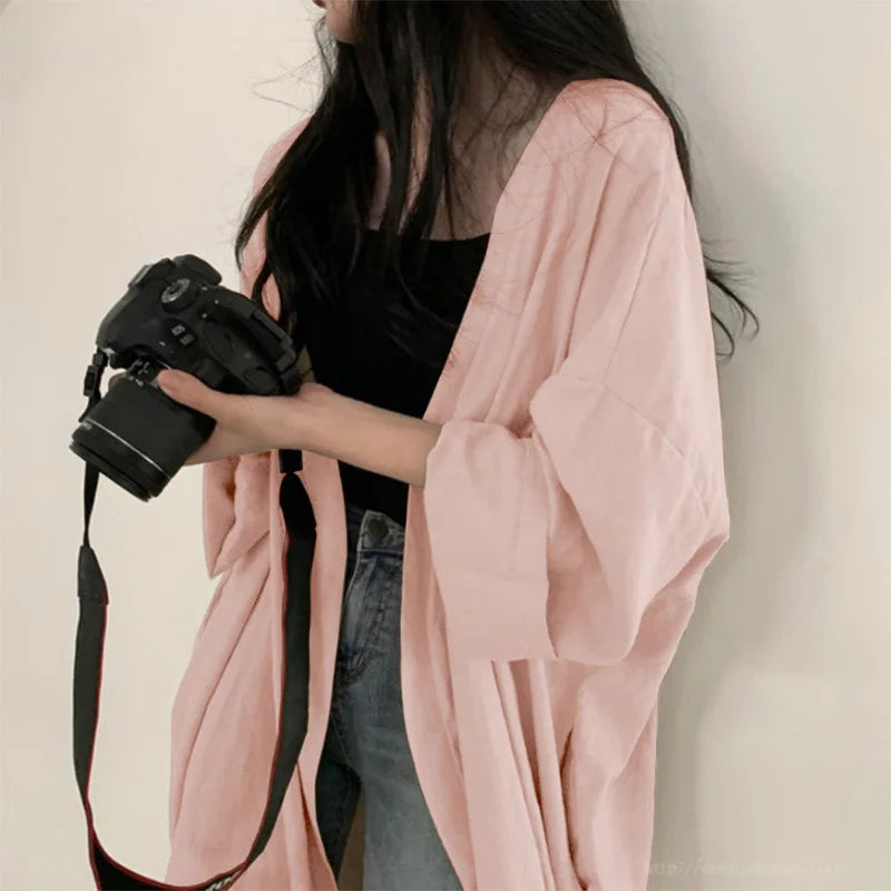 Veste Kimono Longue Respirant