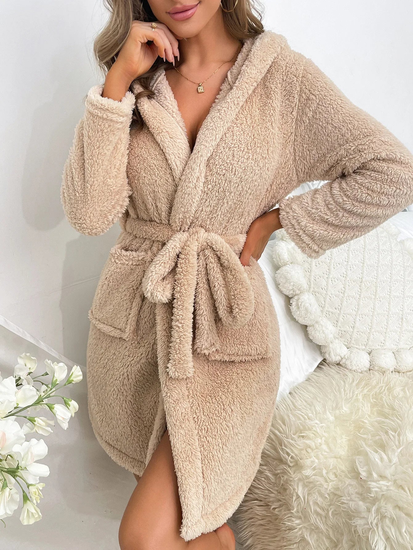 Peignoir Kimono de Bain Lapin Mignon Soyeux