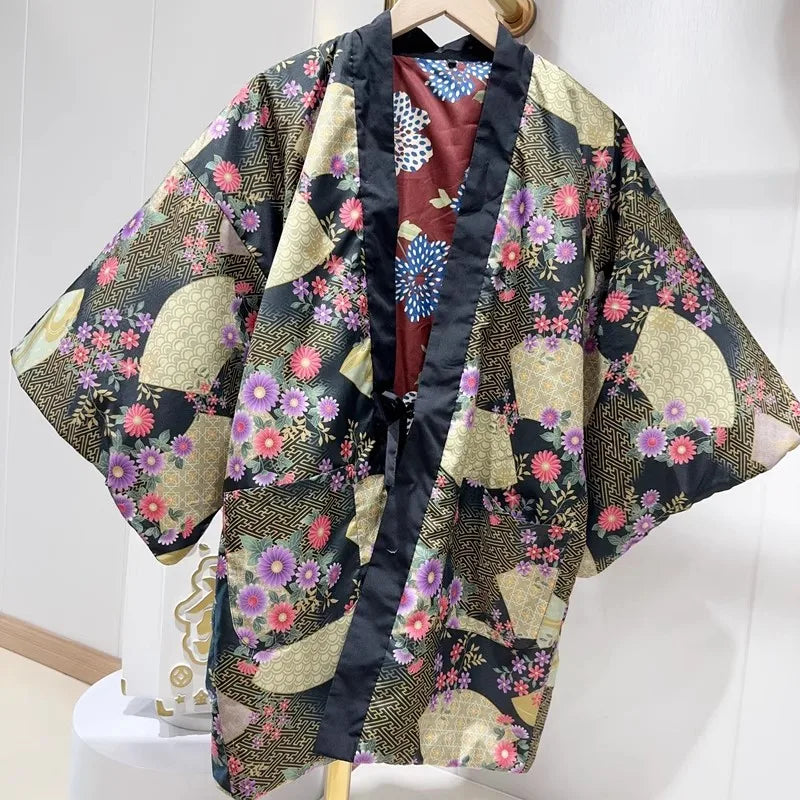 Manteau Kimono en Coton Léger fluide