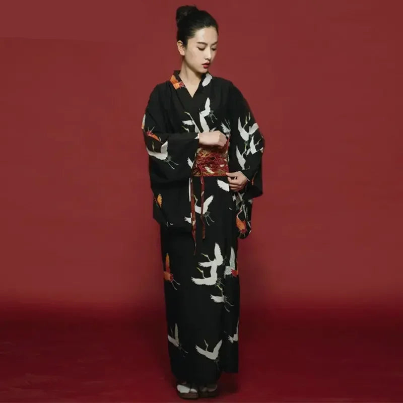 Kimono Japonais Coton Femme