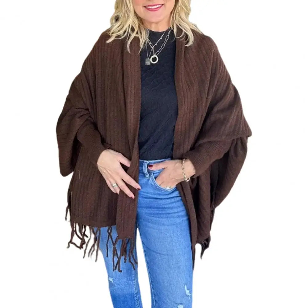 Cardigan Veste Kimono à Franges Moderne