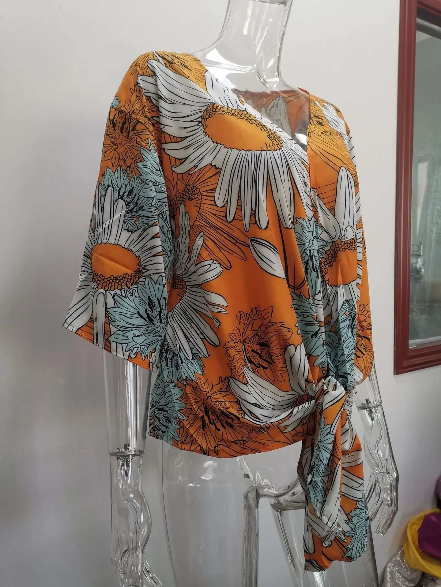 Kimono Manche Courte Femme Fleuri Côté