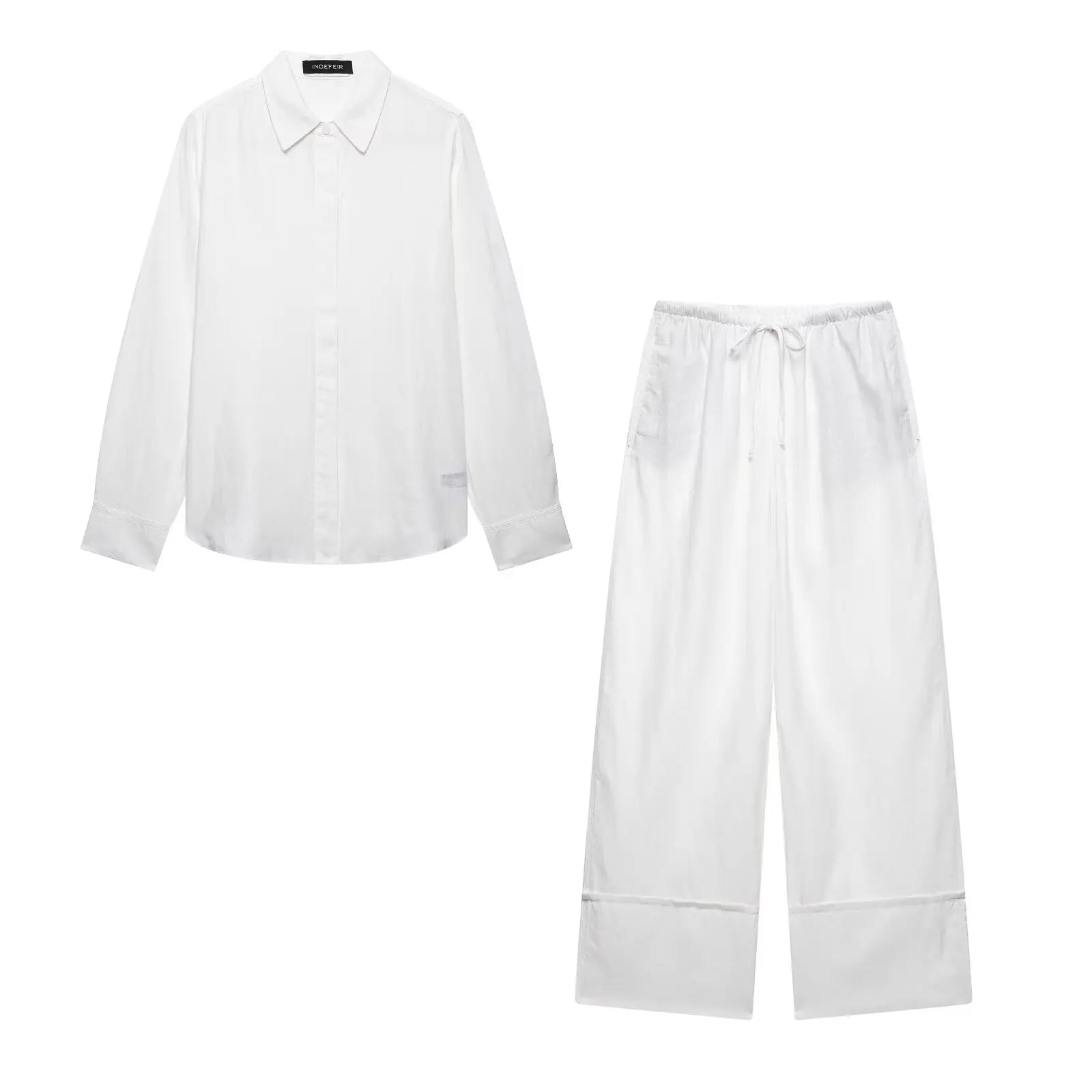 Ensemble Kimono à Manches Longues Blanche