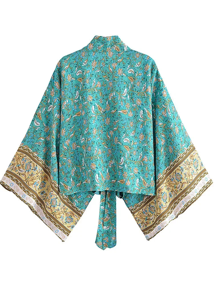 Kimono de Plage Court Boho chic