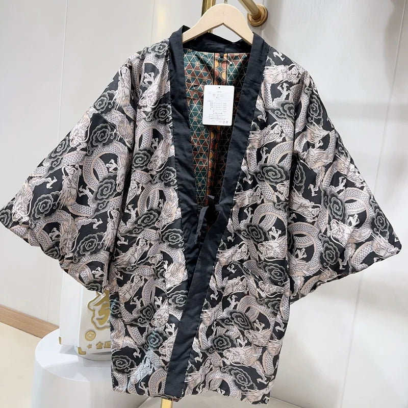 Manteau Kimono Dragon doux