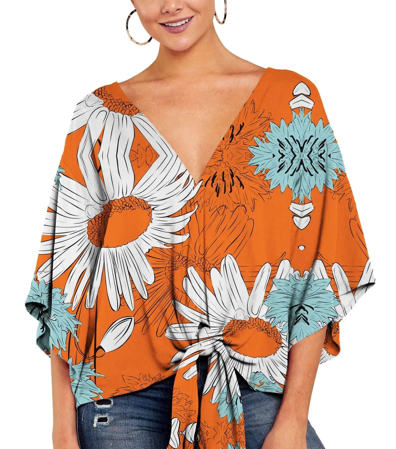 Kimono Manche Courte Femme Fleuri Génial