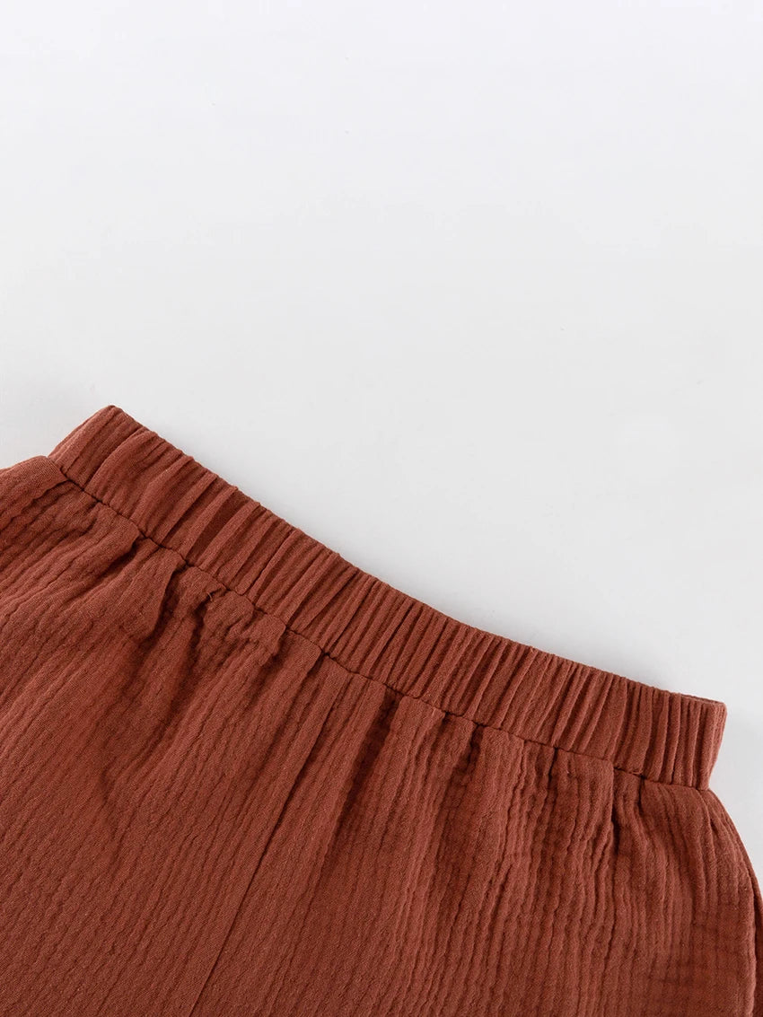Kimono Pyjama Short Rose élasticé