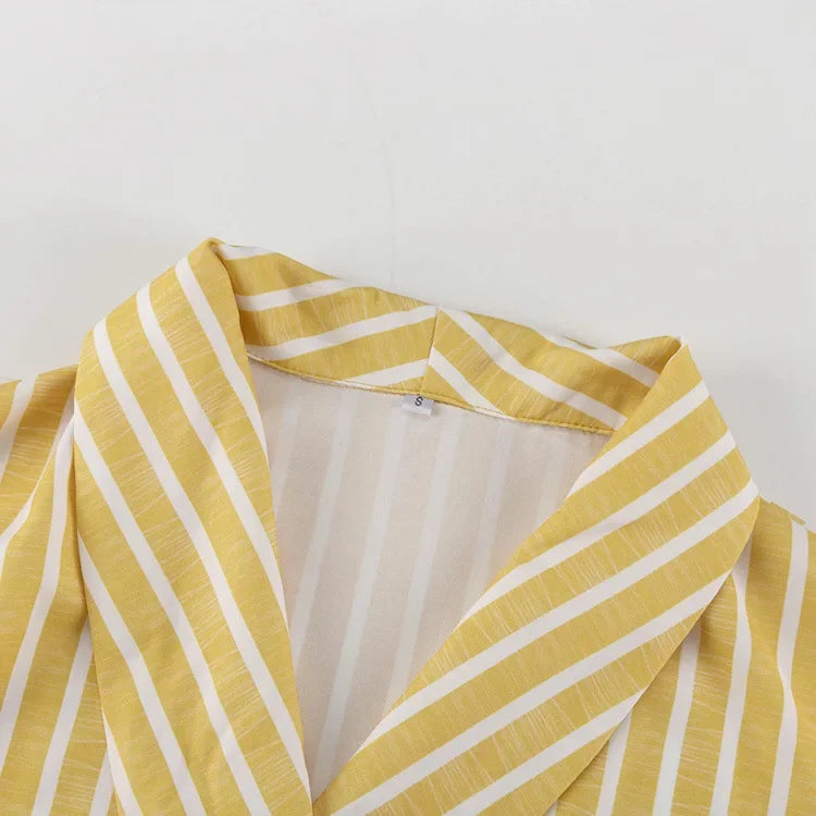 Pyjama Kimono Léger à Manches Longues fluide