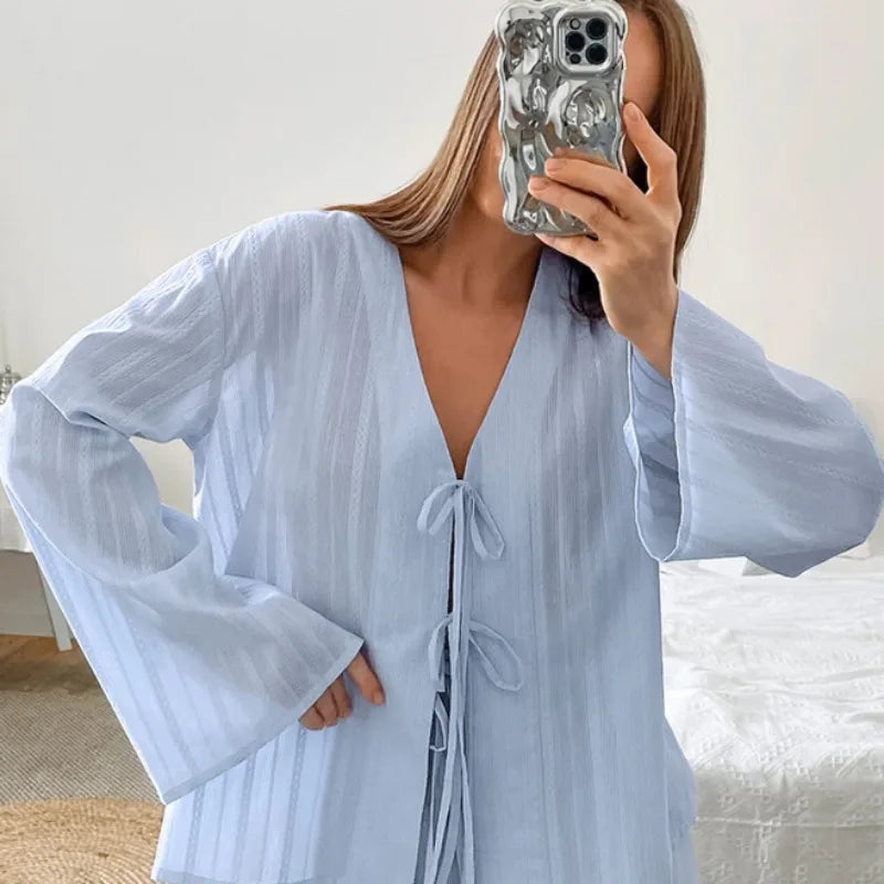 Ensemble Pyjama Kimono Short Sexy chic