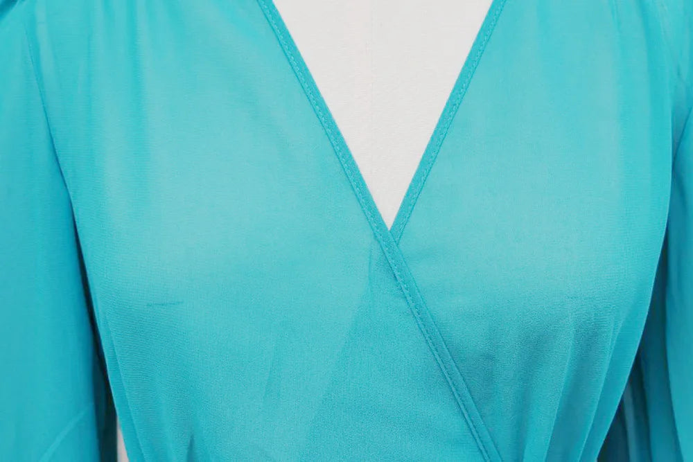 Robe Kimono Sexy en Mousseline col V