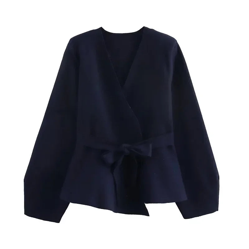 Veste Kimono Raffinée Bleu