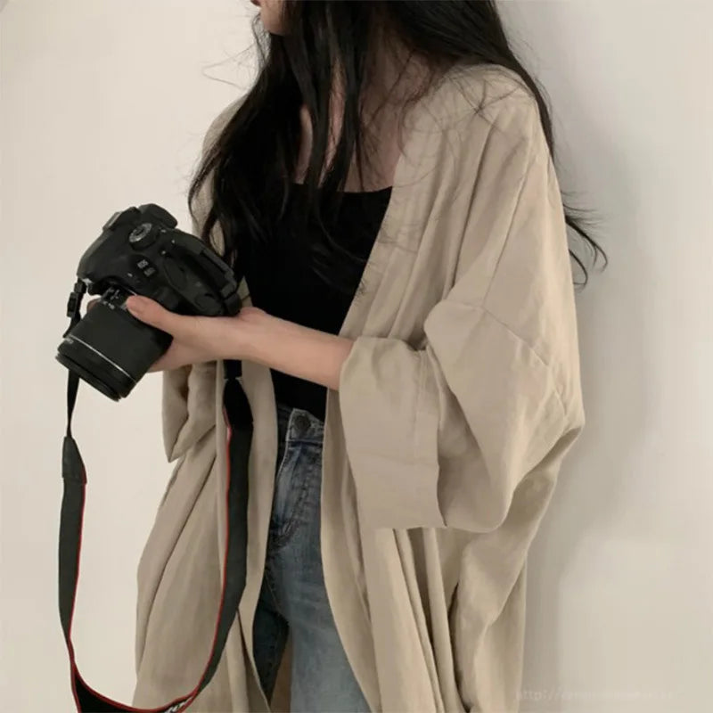 Veste Kimono Longue Respirant
