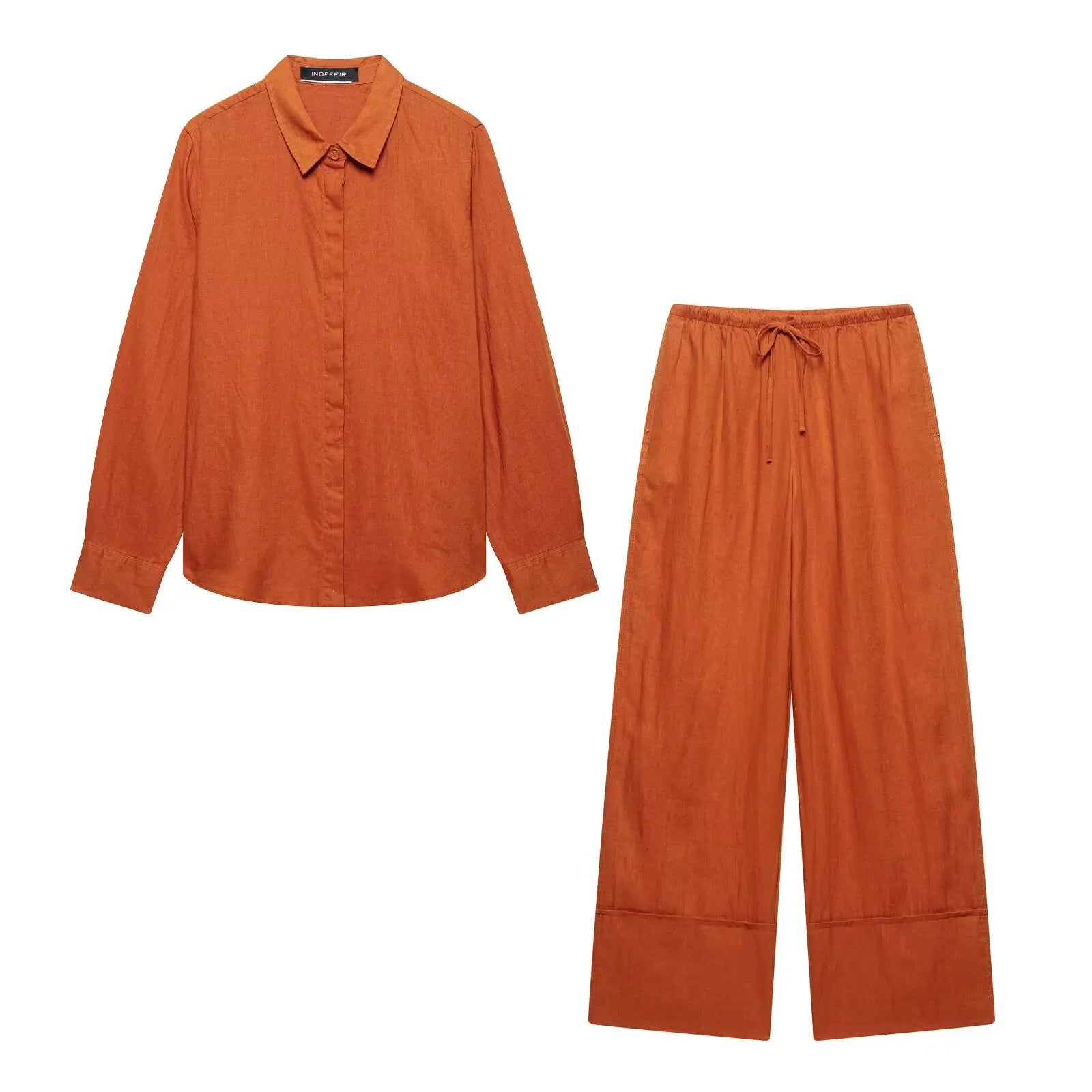 Ensemble Kimono à Manches Longues Orange