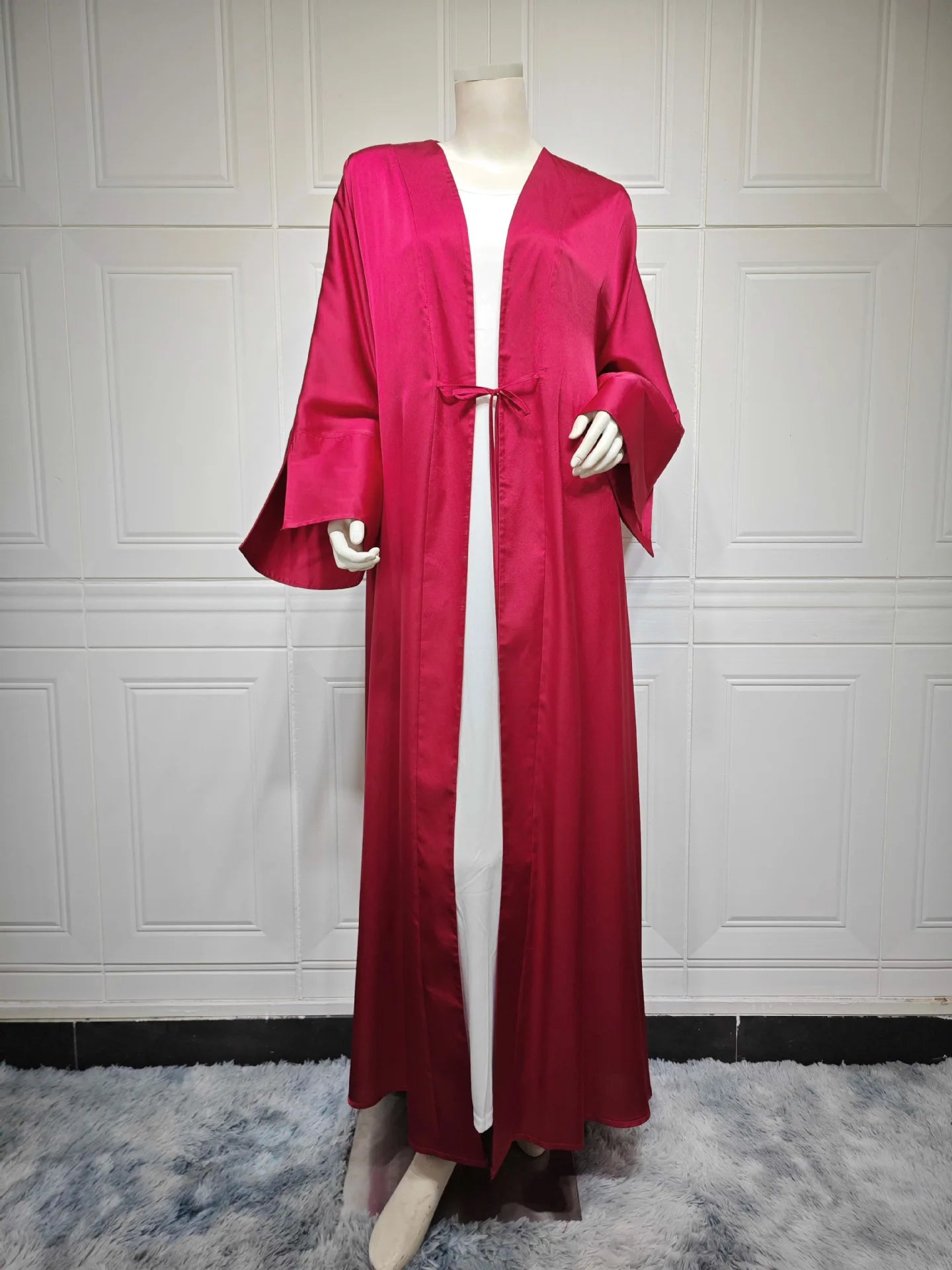 Kimono Abaya Rouge Eclatant Légère