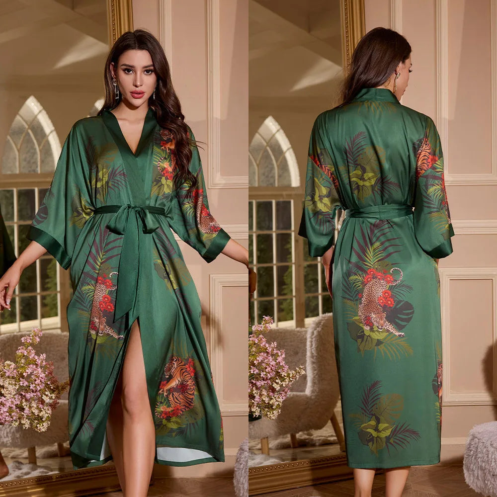 Kimono Soyeux Femme Luxe Stylé