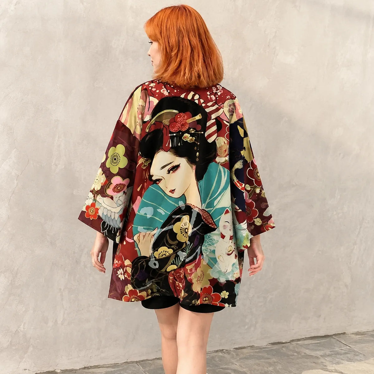 Veste Kimono Femme Geisha Léger