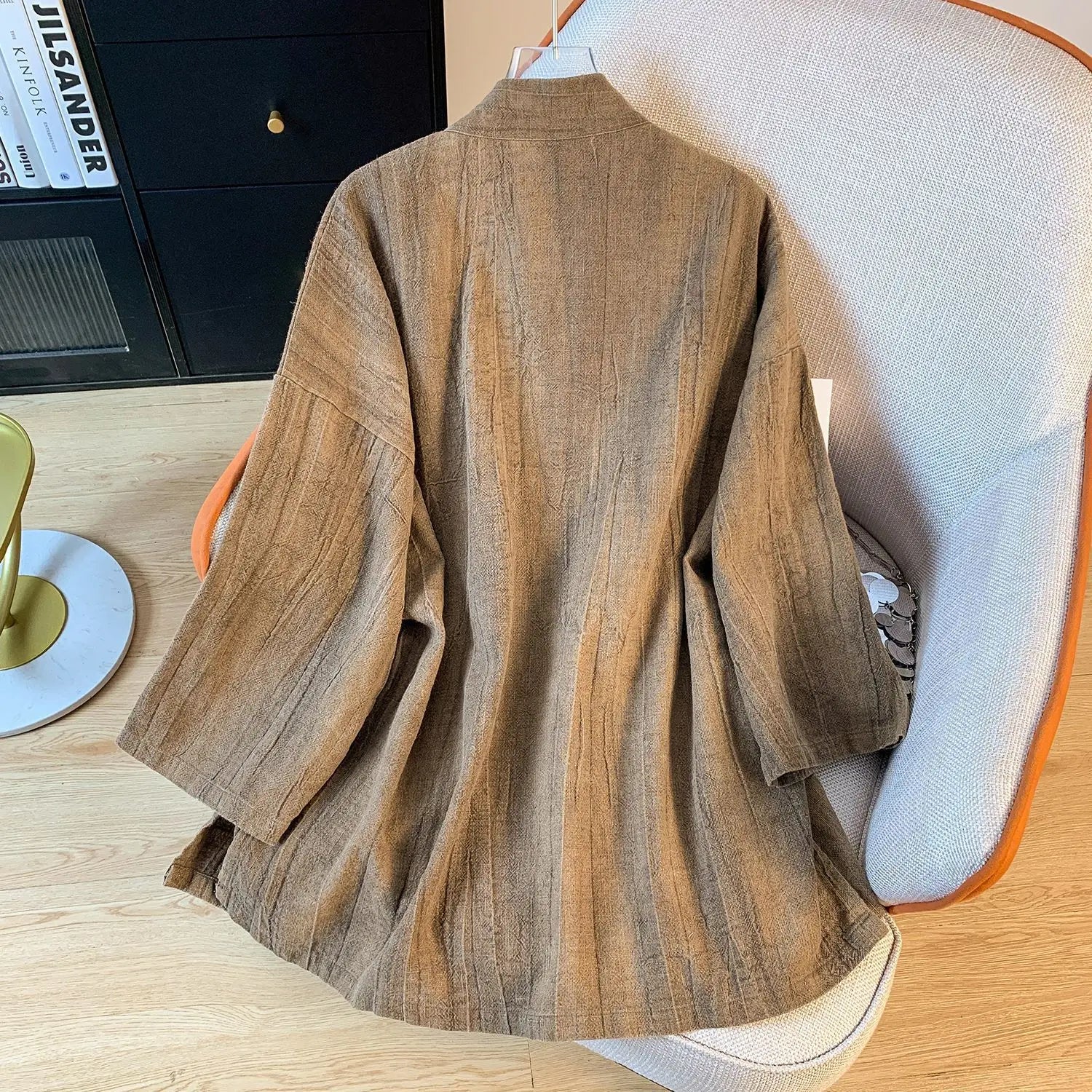 Veste Kimono Rétro Brun Vintage