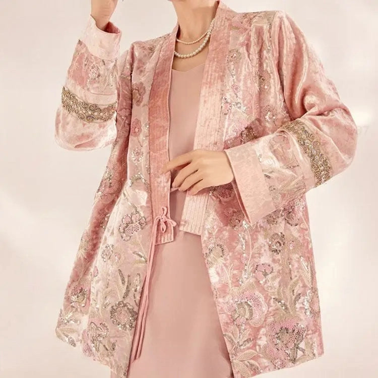 Veste Kimono Rose chic