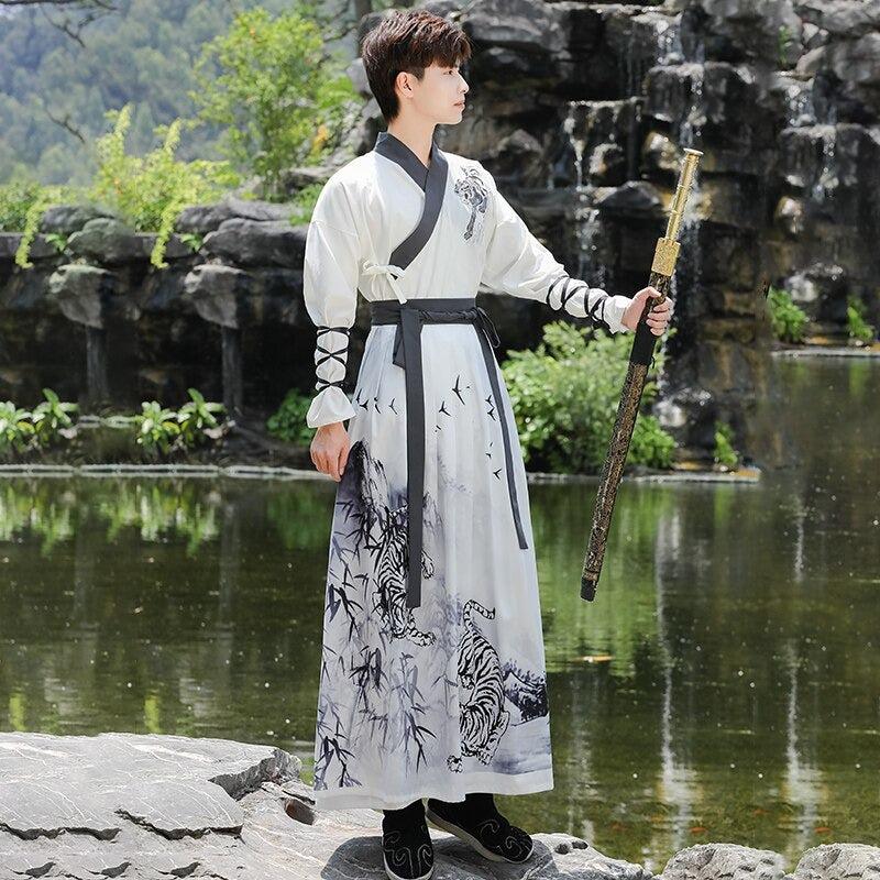Costume Kimono Samourai Blanc
