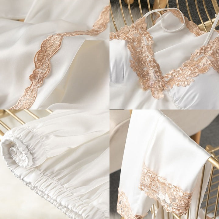 Ensemble Nuisette et Kimono Blanc