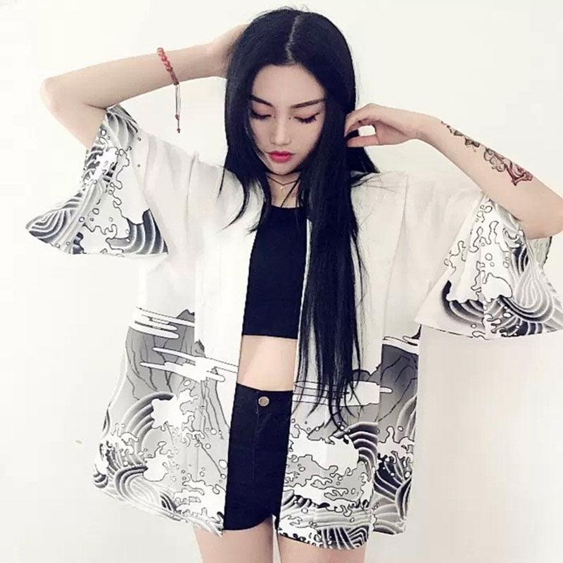 Kimono Court Femme Dragon
