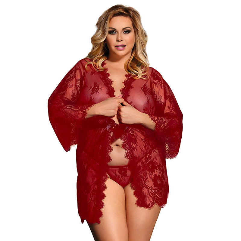Kimono Dentelle Rouge