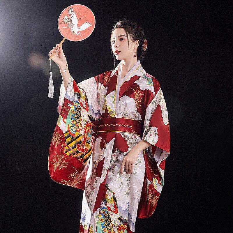 Kimono Japonais Rouge