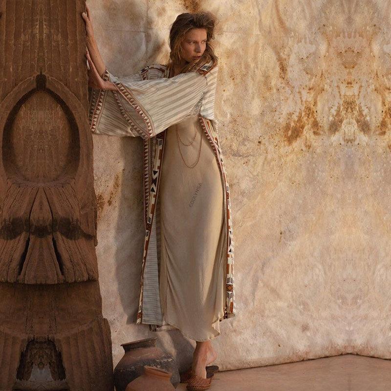 Irisjudy Kimono De Plage Fluide Bohème Pour Femme, Style