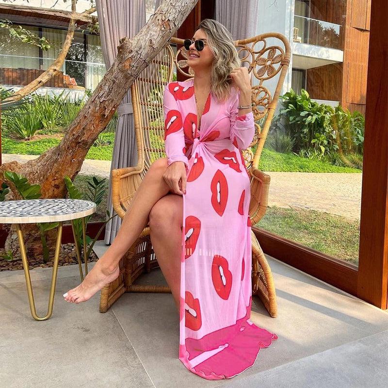 Kimono Rose Long