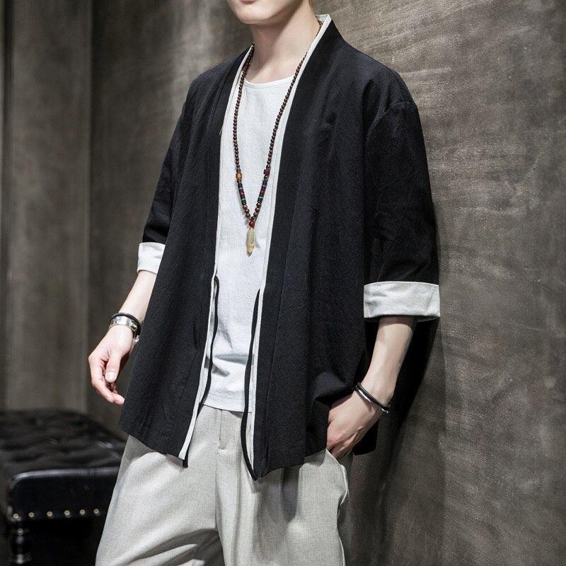 Kimono Streetwear Homme Noir