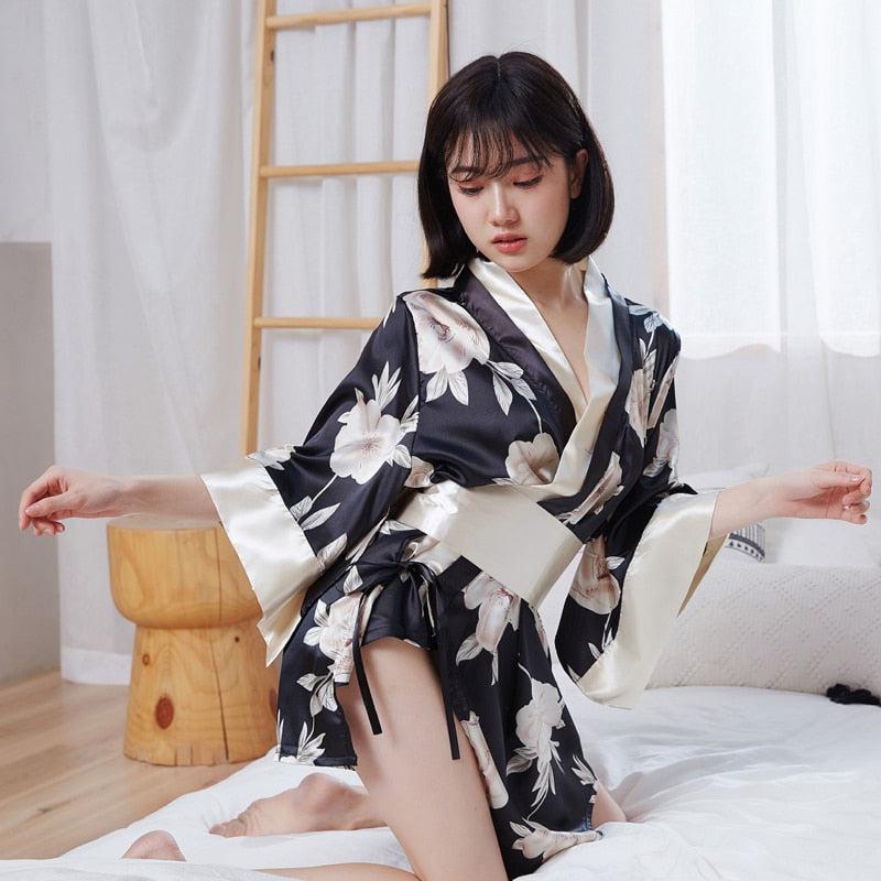Kimono Court Femme Japonais Léger