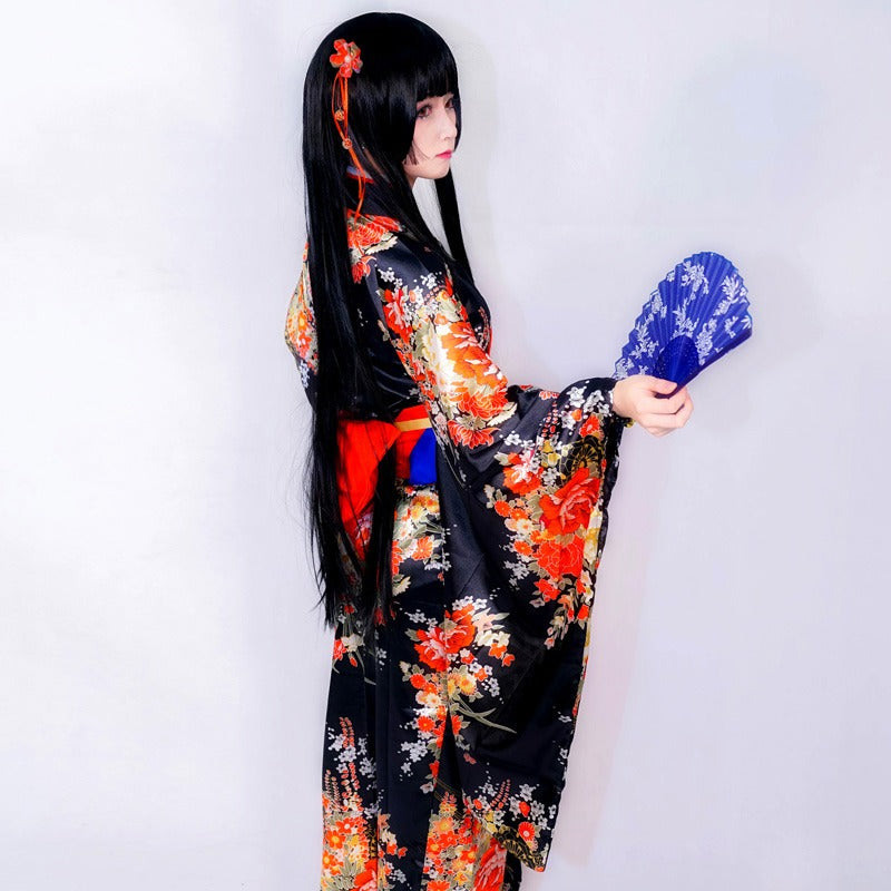 Kimono Femme Long Japonais Dos