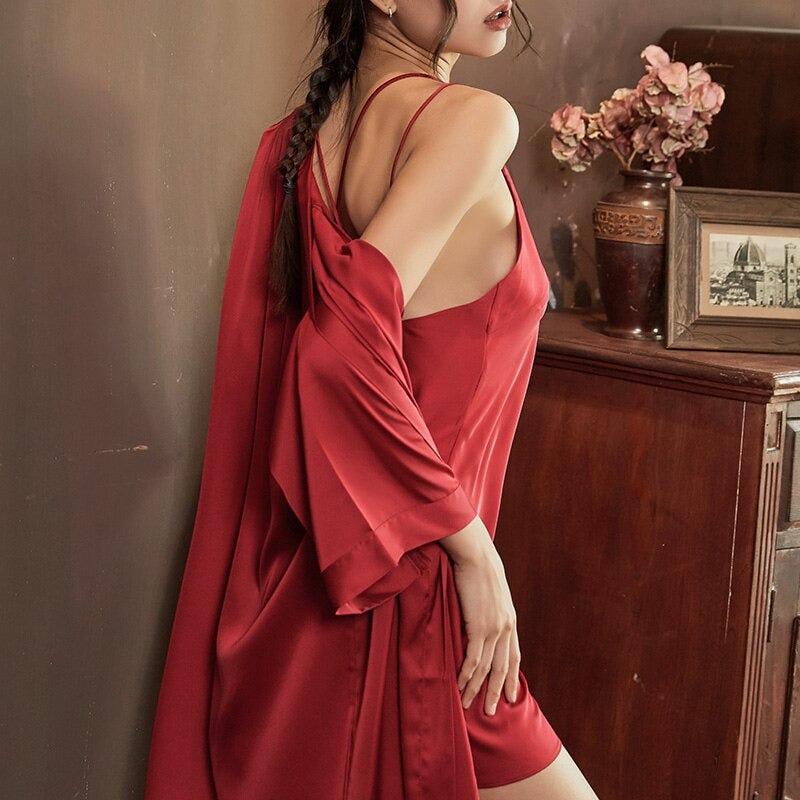 Lingerie Kimono Sexy Rouge