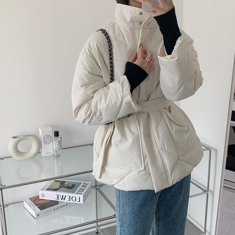 Manteau Blanc Femme Court