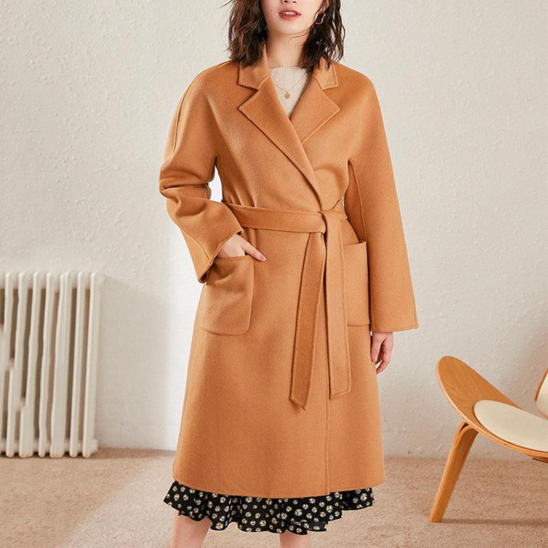 Manteau Camel Femme Laine