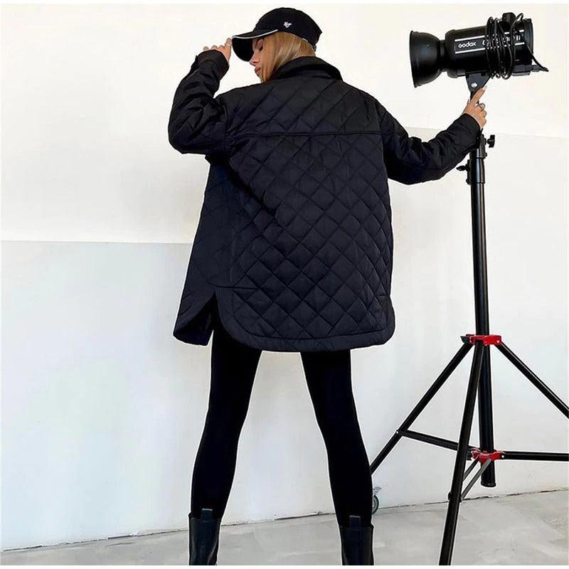 Manteau Court Femme Noir