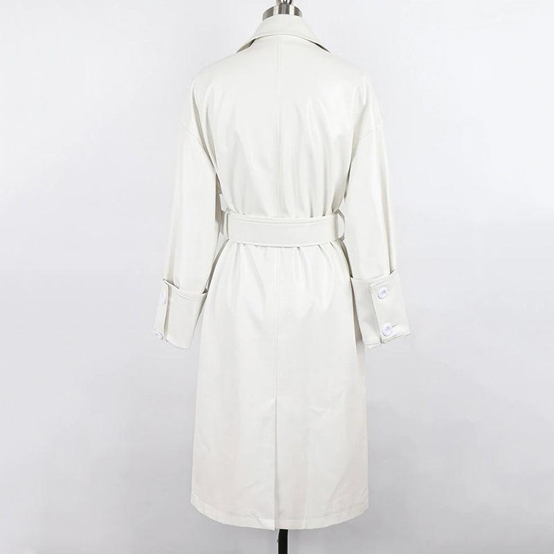 Manteau Femme Blanc Long