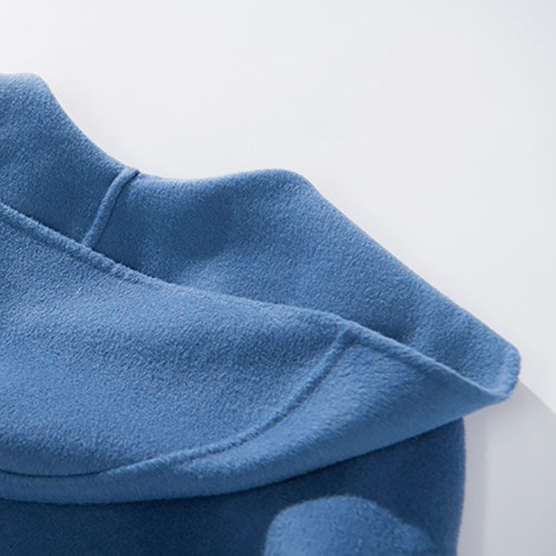 Manteau Femme Laine Bleu