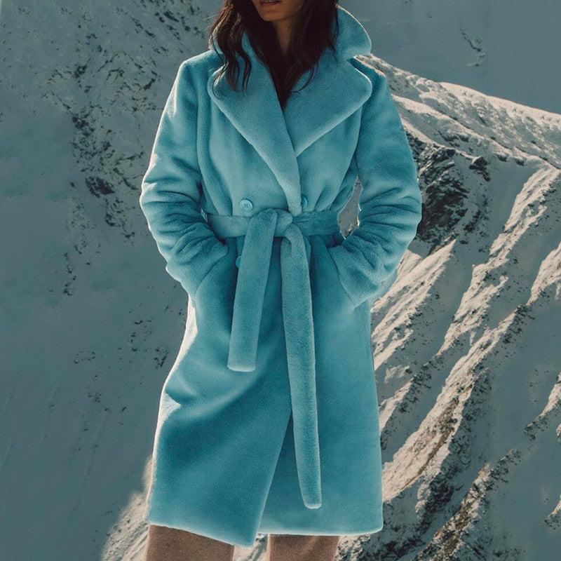 Manteau Femme en Fausse Fourrure